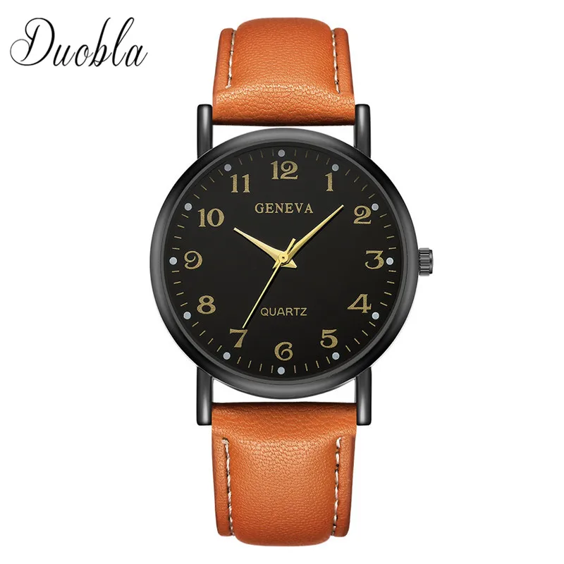 Женские часы из Женевы люксовый бренд женские повседневные кварцевые наручные часы с кожаным ремешком женские часы relogio feminino# D - Цвет: C