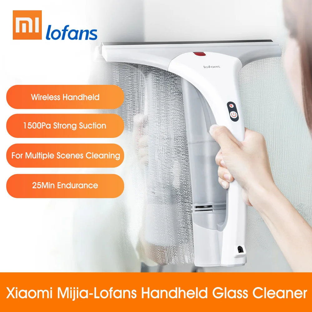 

Xiaomi Lofans Electric Glass Handheld Cleaner Window Car Home Kitchen Desktop Cleaning Machine Wireless Strong Suction Brush