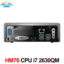 Mini PC Windows Настольный Компьютер с intel quad-core i7 2630QM 8 темы HM76 Экспресс тип Слота FCPGA988 4 Г RAM 128 Г SSD