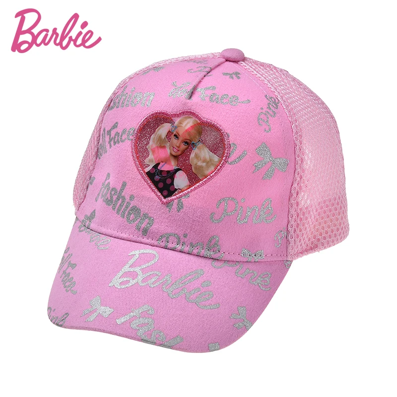 Барби Snapback шляпы для девочек Сияющий принт письмо бейсболка Sun Hat Cap регулируемые