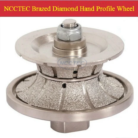 [85mm*40mm ] diamond Brazed hand profile shaping wheel NBW V8540 FREE ship (5 pcs per package) ROUTER BIT FULL BULLNOSE 40mm V40