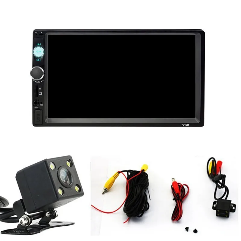 

7010B Podofo 2 Din Multimedia Car Radio Stereo Audio 7 "HD MP5 Touch Screen FM Digital Display Bluetooth USB Autoradio
