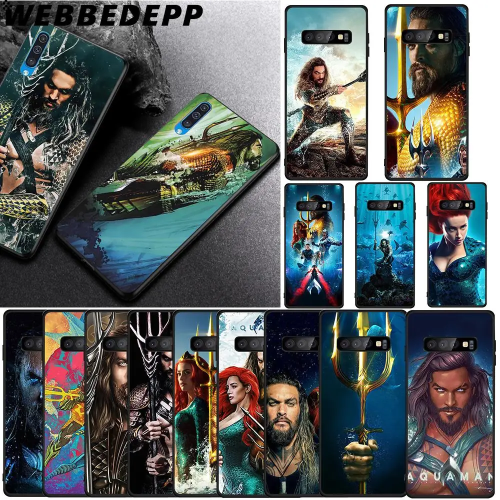 Мягкий чехол WEBBEDEPP Movie Aquaman для Samsung Galaxy A3 A5 A6 Plus A7 A8 A9 J6 | Мобильные телефоны и