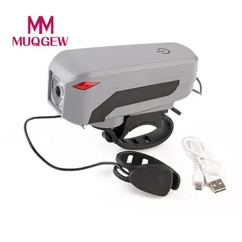 Bike Warning Safety Touch Screen Switch T6 Cycling Bicycle Head Front Light + High-decibel Speakers Bike Accessories