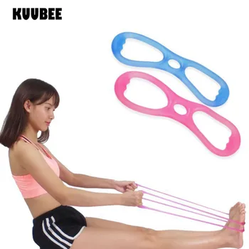 

Jelly Silicone Pull rope Yoga Resistance Bands Rally Fitness Chest Expanders