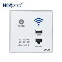 300M Wall Embedded Wireless WIFI AP Router USB Socket Outlet Wall Charger WiFi Smart Socket Electric USB Wall Sockets
