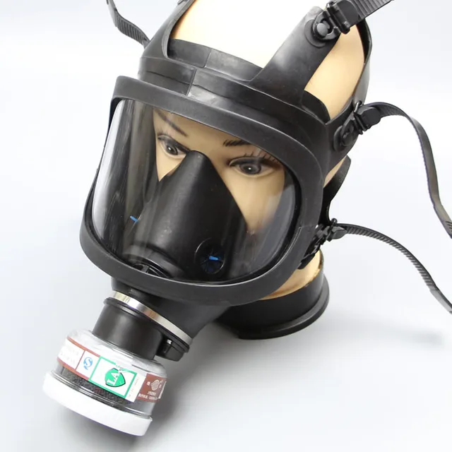 Free shipping full cover military gas masks for chemical protective