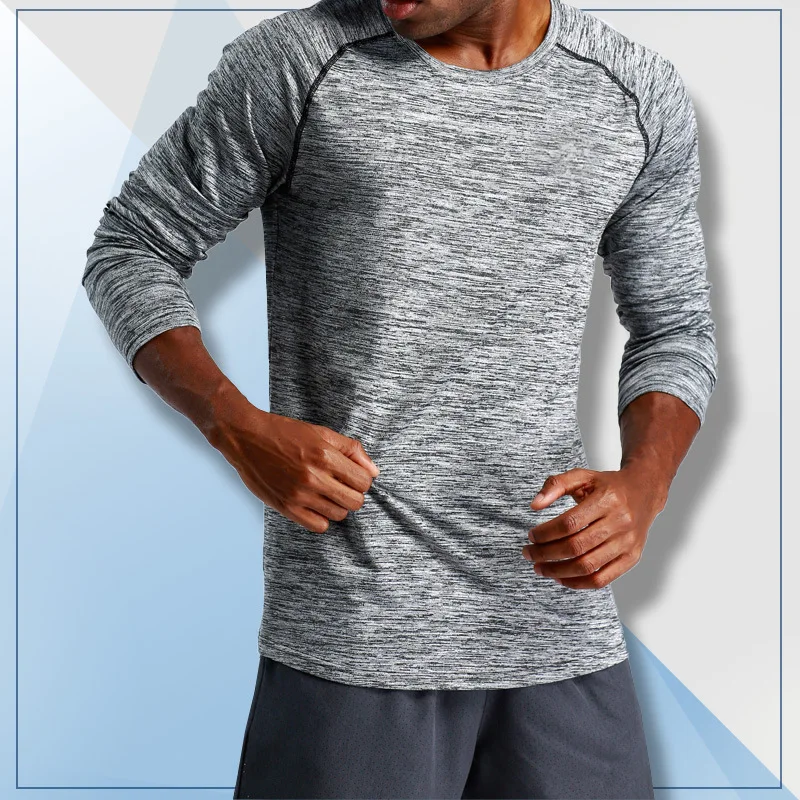 

Men Running T-shirt Long Sleeve Comfortable Sport T-shirt Quick Dry Compression Shirts Gym Fitness Sport Shirt Running Jersey