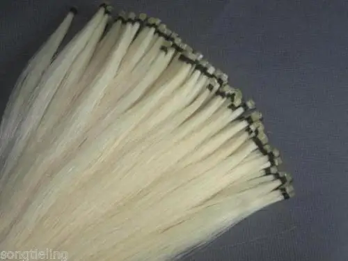 

50 hanks high quality white Horse Tail Hair Violin Bow Hair Mongolian Horse