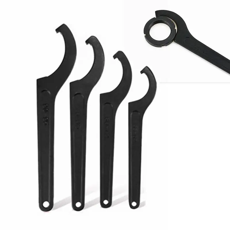 Multipurpose Crescent Wrench 22-26 and 135-165 C Type Key Square head series round nut hook spanner car Motorcycle Repair Tools