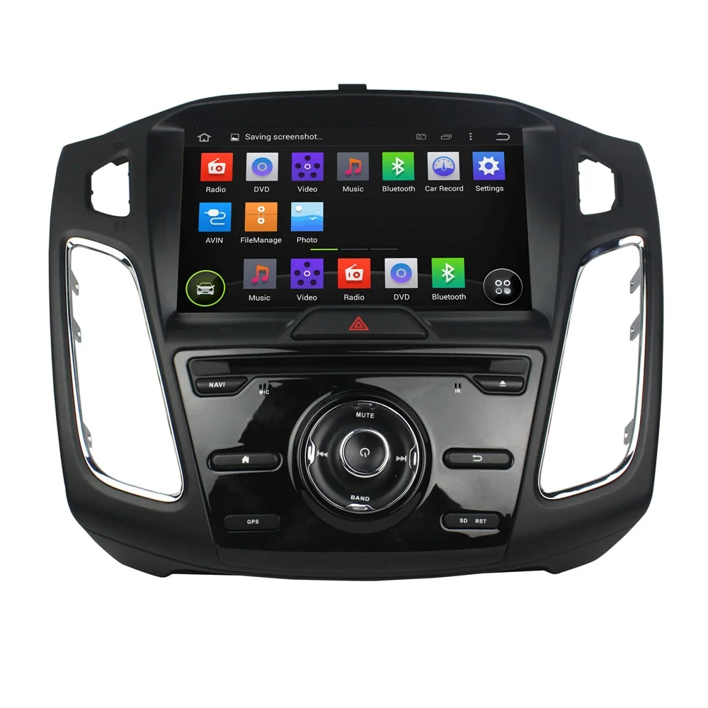 Excellent Car Multimedia Player Stereo Audio Radio DVD Player Android 8.1.0 GPS SYNC WiFi For Ford Focus 2015 2016 2017 2018 1