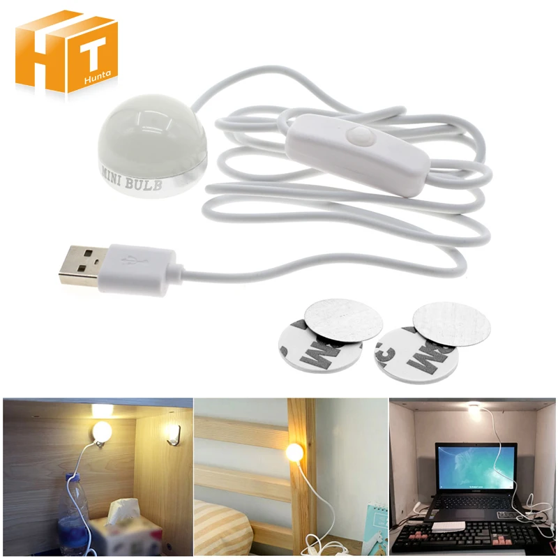 

Mini LED USB Book Lights 3W Reading Lamp for Power Bank Laptop Notebook PC Computer With Switch ON / OFF Night Lights