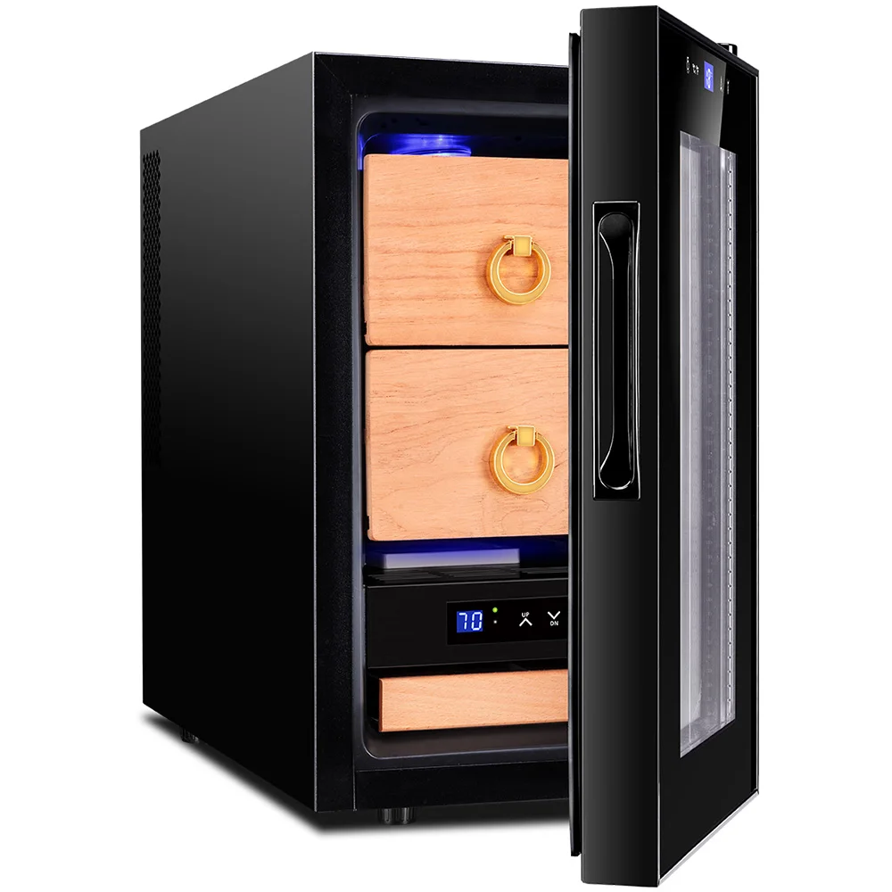 FK80CFUKECigarCoolerRefrigeratorMiniElectricCigarHumidorsCase