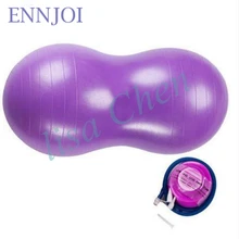 80 см надувной Взрывозащищенный йога арахисовый мяч и воздушный насос для упражнений фитнеса баланс Пилатес Мяч талии похудения обратно расслабляющий поезд