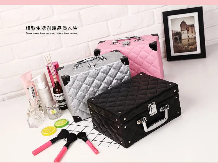 portable large-capacity cosmetic case cosmetic storage bag waterproof travel portable professional multi-layer cosmetic bag