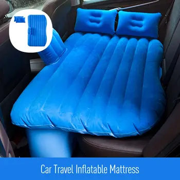 

135*85*45cm Car Back Seat Cover Travel Mattress Air Inflatable Bed Car Bed with Two Air Pillows Universal for Ford SUV