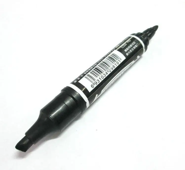 Перманентный маркер, нестираемые водонепроницаемые ручки, двухстороннее письмо, двухстороннее гладкое письмо, логистическая WSPM-502