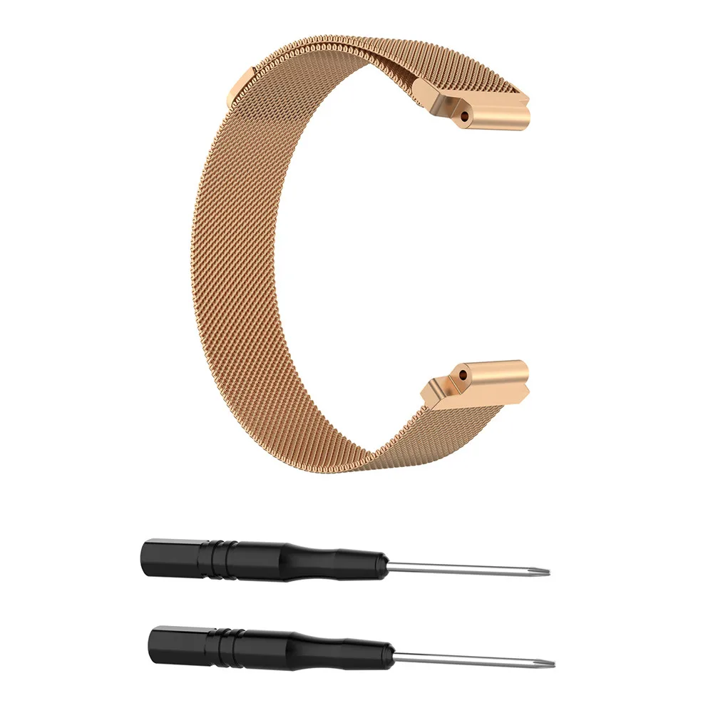 rose gold Ремешок для наручных часов для Garmin Forerunner 220 230 235 630 620 735 235 подход S20 S5 S6 Замена для умных часов fitbit заряд - Цвет: rose gold