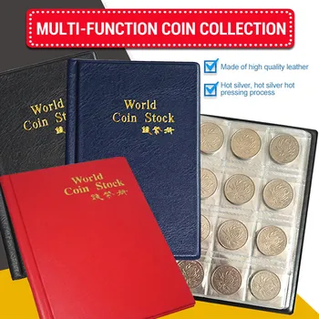 

Collection 120 Pockets Coins Album Gift Collecting Bag Non-Slip Simple PVC Pocket-Size Storage Notebook Display Holders