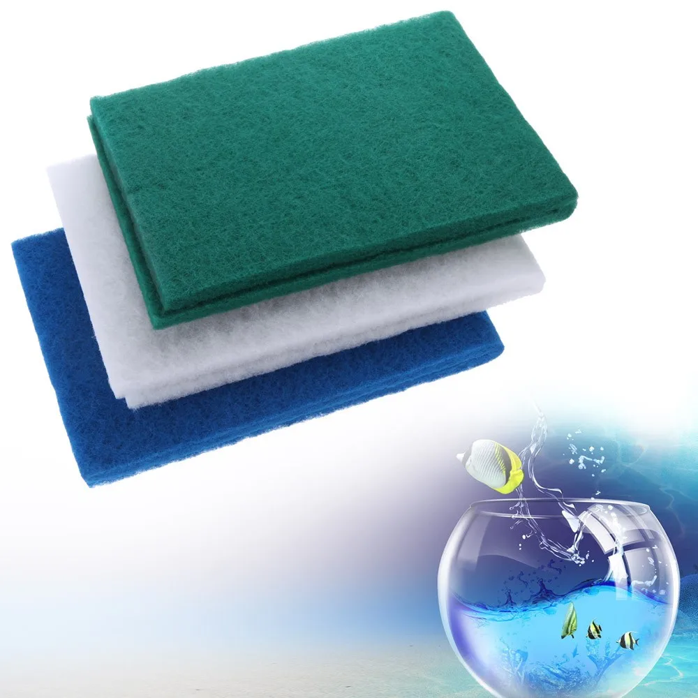 90X30X2cm Black Fish Tank Filters &amp Accessories Practical Biochemical Cotton Filter Aquarium Pond Foam Sponge | Дом и сад