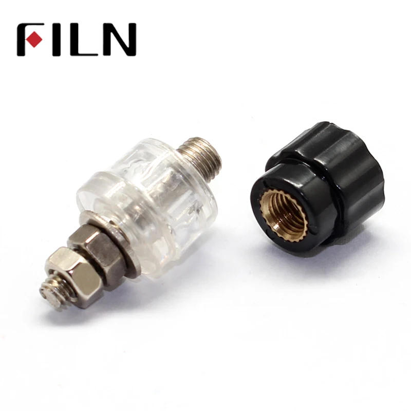 2pcslot 999A Binding post welding connector Socket For Power Amplifier Terminal AC Power red black Adapter Connector (4)