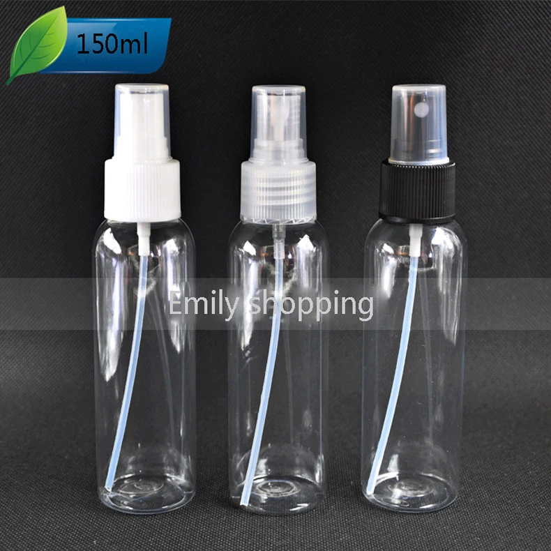 New Arrivals(50pcs/lot)150ml transparent color spray pump bottle