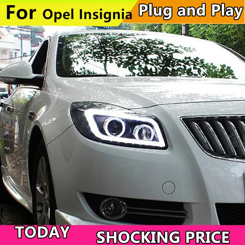 Car headlights for Verano Regal Opel insignia LED Strip Headlight with