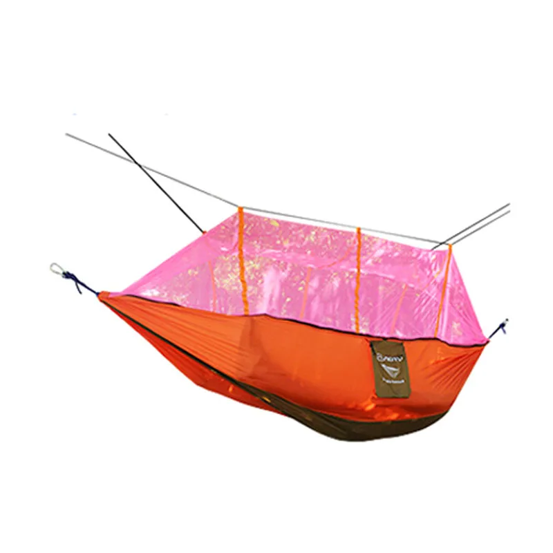 Двойной парашют москитная сетка гамак стул Туризм Hamaca садовые качели кемпинг коврик спальный гамак SS - Цвет: orange