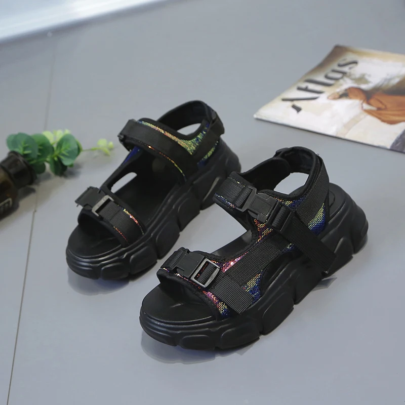 RASMEUP Women Chunky Sandals 2019 Fashion Summer Women Platform Shoes Comfortable Casual Woman