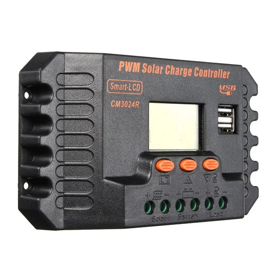 

12/24V 30A USB Solar panels charge controller