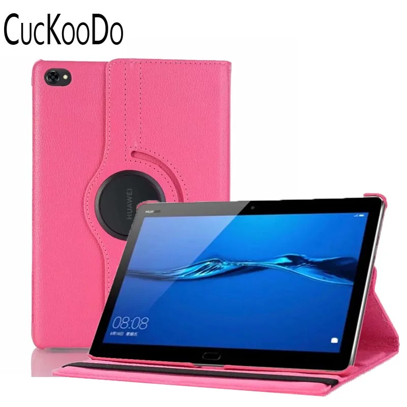 200 шт./лот для Huawei MediaPad M5 Lite 10360 градусов вращающийся чехол из искусственной кожи 10