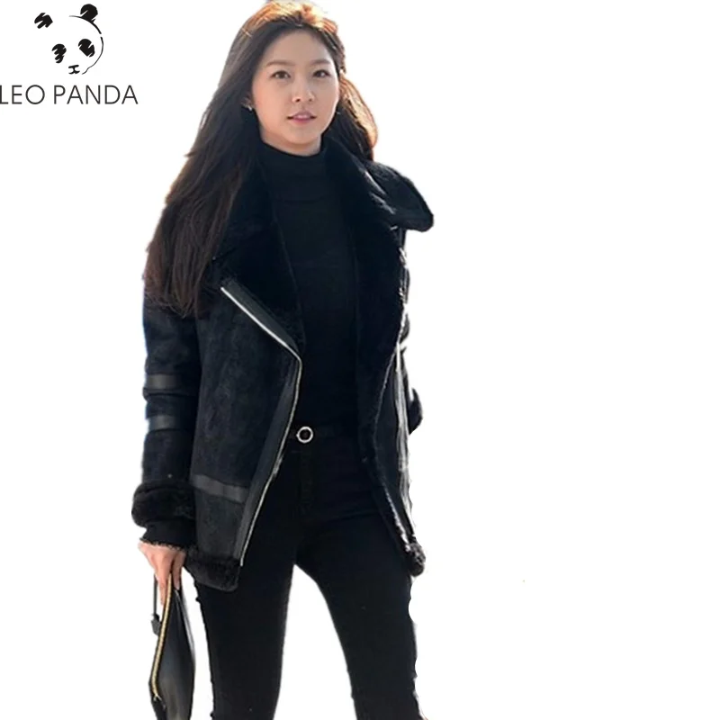 

2019 Winter Style Womens Genuine Leather Jacket.Superior quality Real Lamb Fur Sheepskin Coat,Fashion 100% Shearling Jackets