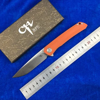 

CH new CH3002G10 original design Flipper folding knife D2 knife ball bearing G10 + steel handle camping fruit knife EDC tools