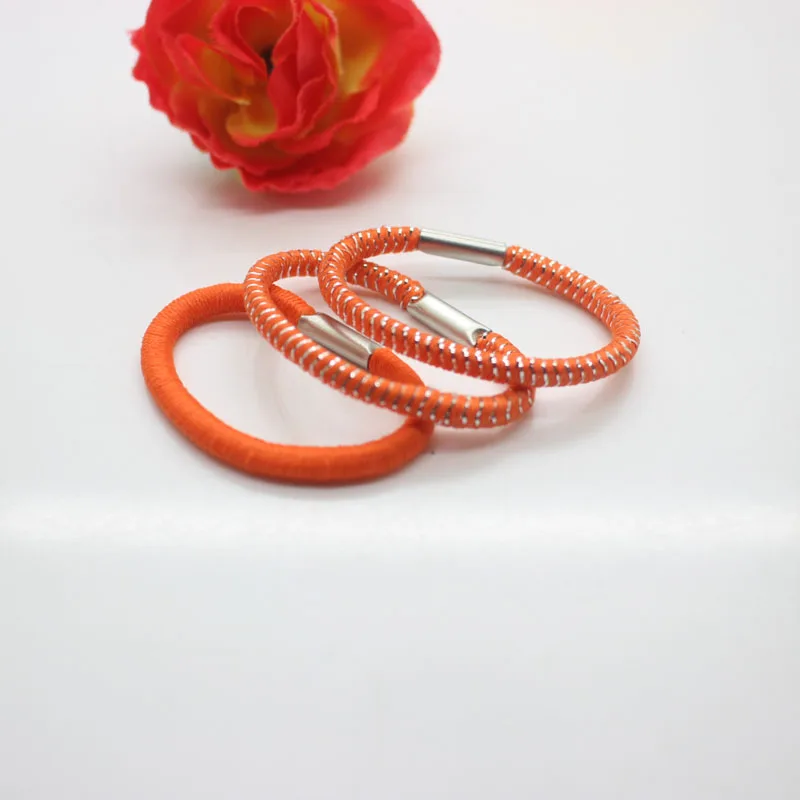 18Pcs babys hair accessories Girls glitter Elastic Hair Bands Bright candy color ponytail holders children's hair rings headwear