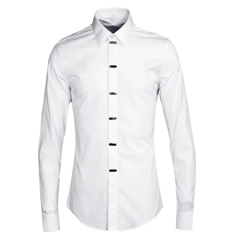 

Men's Casual Long Sleeve Plaid Button Down Check Shirts Tops