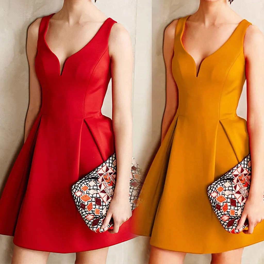 

Arrival Autumn Suits Women's Summer Sling With V-neck Modified Waistline Pleated Evening Women Off Shoulder Party Dress