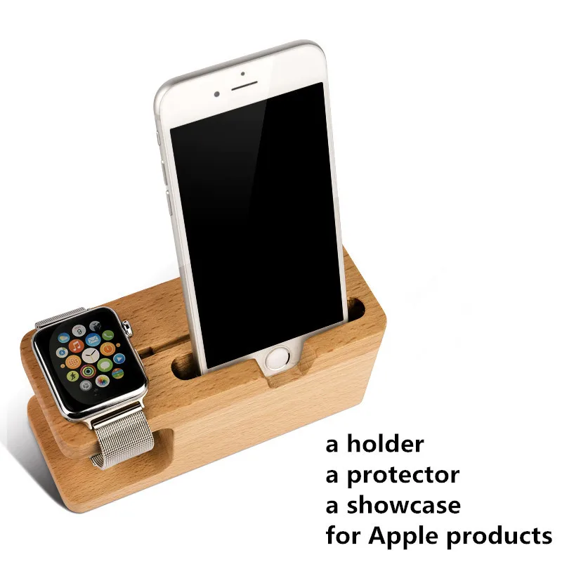 iMeaning Portable Universal Wooden Phone Holder Stand