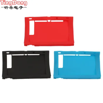 

170x105x25mm Black/Blue/Red/Pink Non-slip Surface Skin Silicone Rubber Case Cover game console part For Nintendo Switch NS