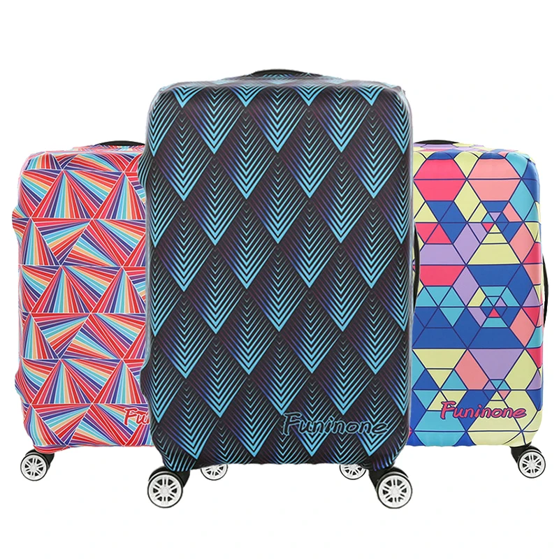 

Travel accessories Luggage cover Plaid Suitcase dust cover Baggage box set elasticity Fabrics stripe Trolley protective case