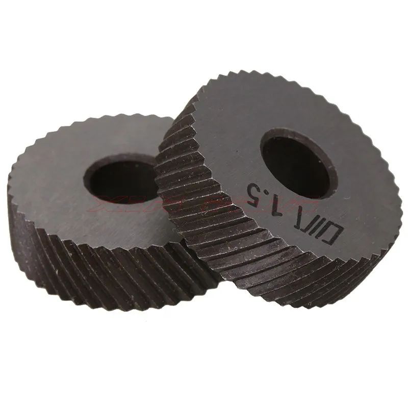 

Pair of 1.5mm Gear Hob Wheel Knurled Wheel Knife Textured Knurled Lathe Embossing wheel Machine Tools Accessories