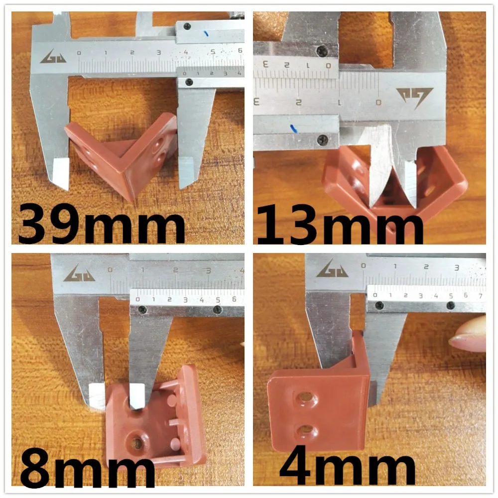 10 шт./лот, толстый нейлоновый пластиковый кронштейн, Треугольный Кронштейн для шкафа, фиксированные угловые соединения 90 градусов