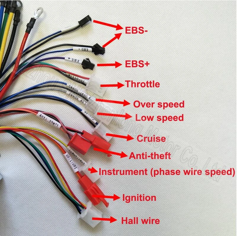 Top motor brushless sine wave controller 72V 1800W 18mosfet  for electric bike/ BLDC high quality hub motor controller G-K123 3