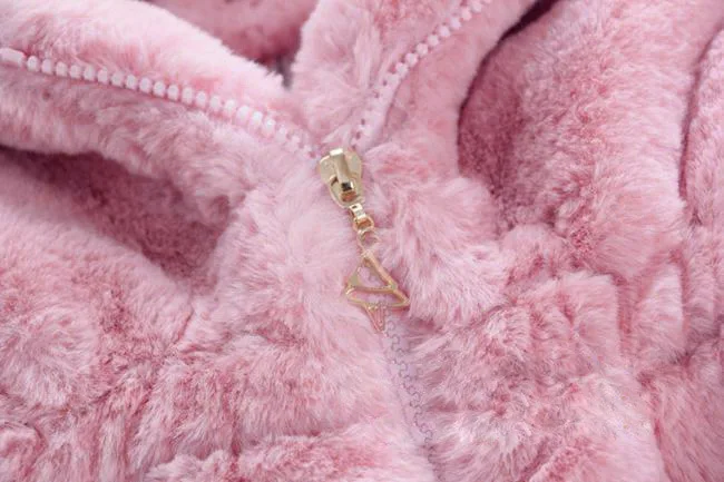 2018 зимние детские Плотная теплая куртка мягкой искусственной лисы пальто с мехом Куртка для маленьких девочек верхняя одежда толстовки