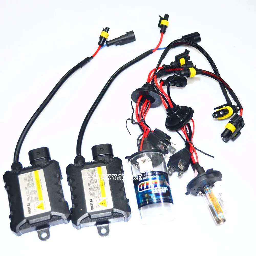 DC12V 55W H4-2 6000K 8000K 10000K hid xenon h4-2 xenon kit for cnlight H4-2 deep blue hid 3000K yellow green blue purple pink (1)