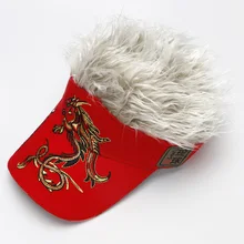 Мужская и женская кепка для гольфа, для спорта на открытом воздухе, поддельные волосы, 4 цвета на выбор, солнцезащитный козырек, кепка