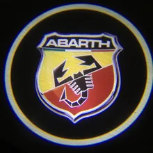 2 шт. для автомобиль ABARTH Дверь Добро пожаловать логотип Светильник проектор для ABARTH проектор Призрак Тень Лампа