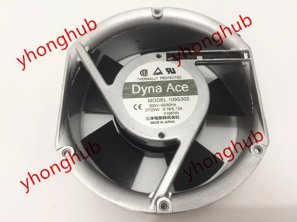Вентиляторы для сервера SANYO DENKI 109S302 AC 200 в 27 Вт/25 Вт 170x150x51 мм|ac fan|round fanfan server |