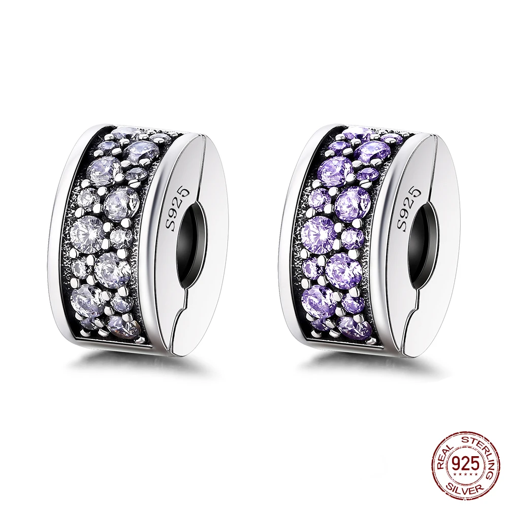 Buy Real 925 Sterling Silver Charm Crystal CZ Spacer