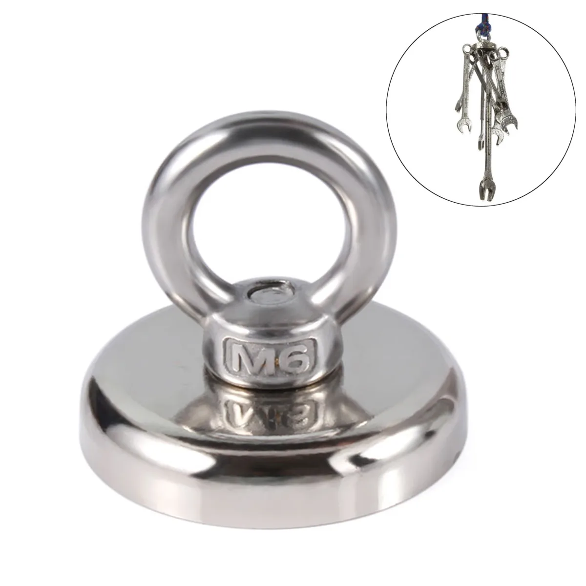 

Round Neodymium Recovery Magnet Metal Detector For Sea Fishing Diving Treasure Hunting Tool Hook Neodymium Recovers Rares 36mm