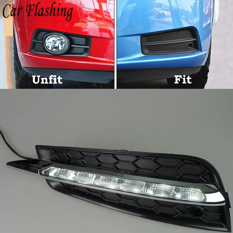 

Car Flashing 1 set for chevrolet cruze 2009 2010 2011 2012 2013 2014 LED DRL Driving Daytime Running Light lamp with turn signal